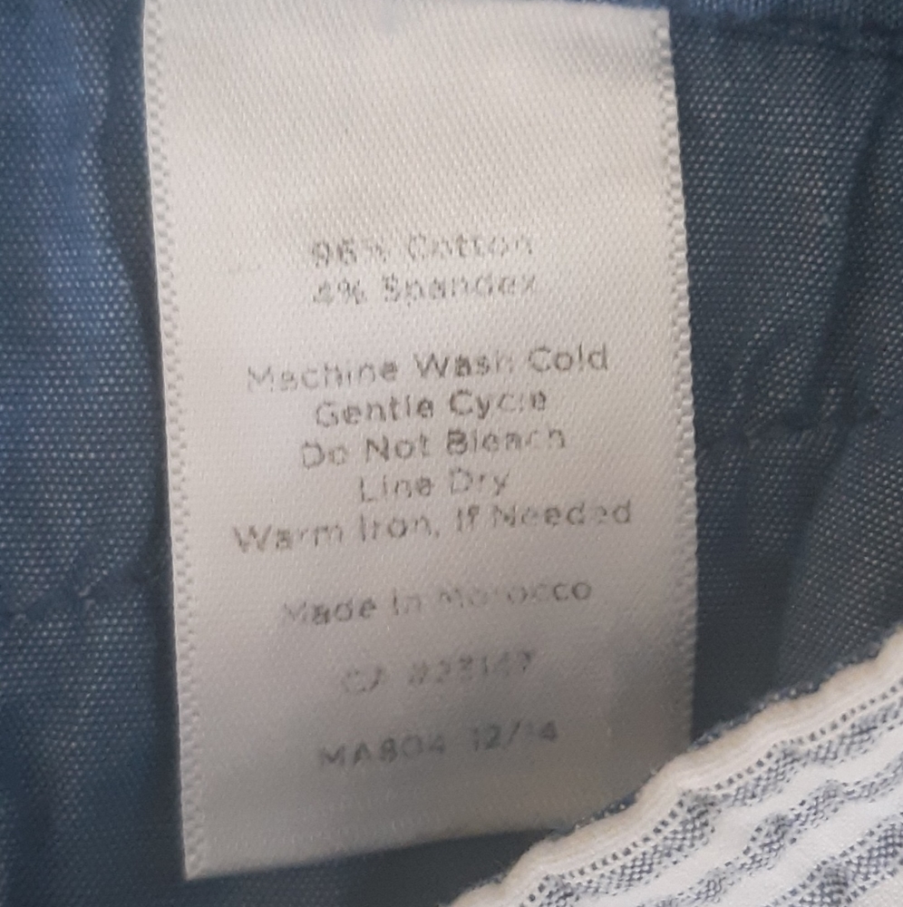 Talbots crop curvy pinstripe pants sz 12P *F - Picture 7 of 7